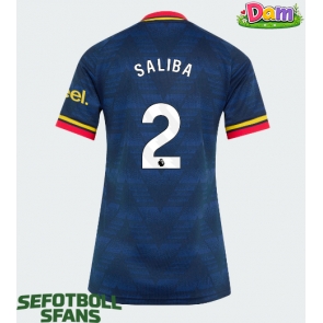 Arsenal William Saliba #2 Bortatröja Kvinnor 2026-27 Kortärmad